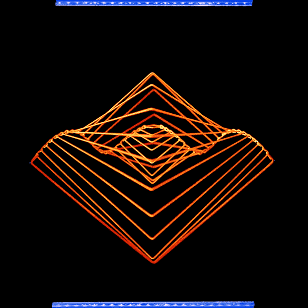 Square Wave Neon Orange