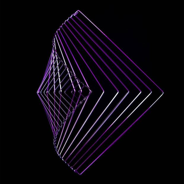 Square Wave Kinetic Spinner Amethyst